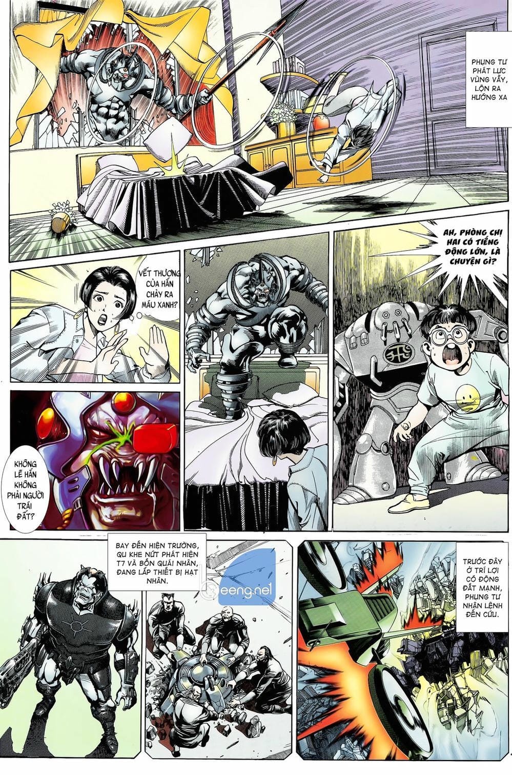 Truyện Tranh Long Hổ 5 Thế trang 8