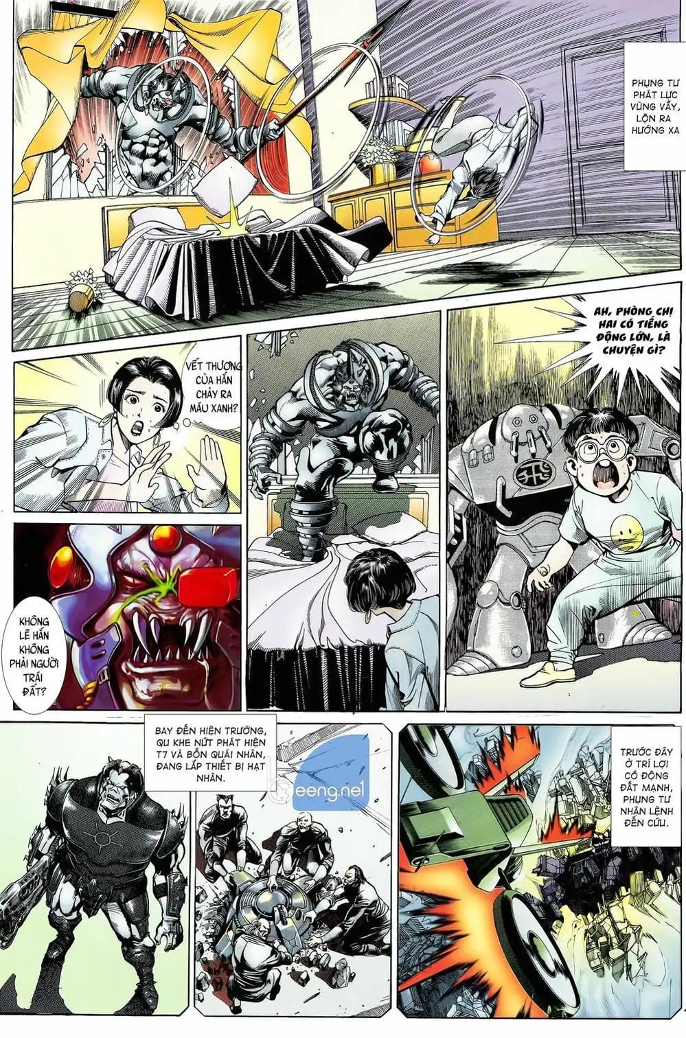 Truyện Tranh Long Hổ 5 Thế trang 8