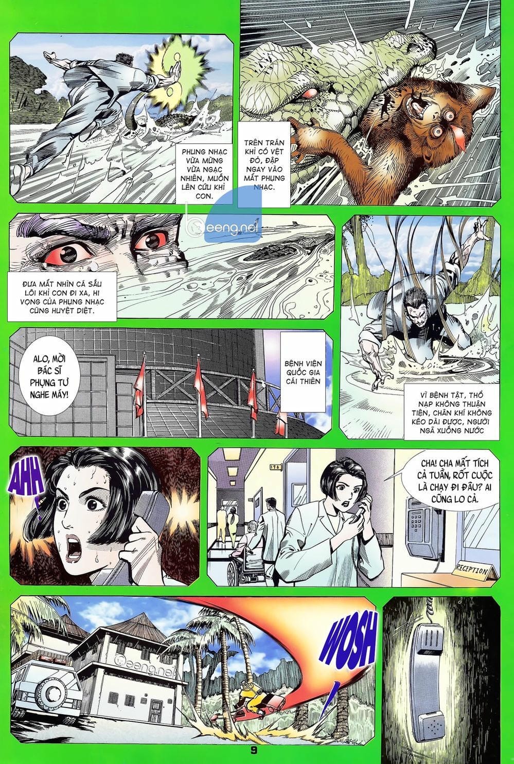 Truyện Tranh Long Hổ 5 Thế trang 8