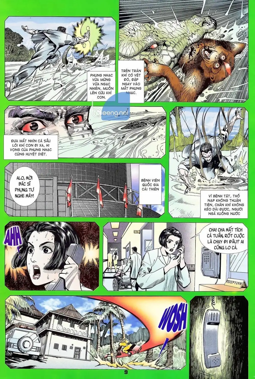 Truyện Tranh Long Hổ 5 Thế trang 8