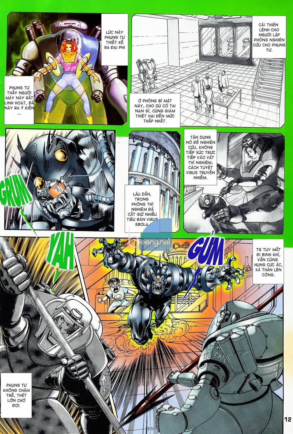 Truyện Tranh Long Hổ 5 Thế trang 8