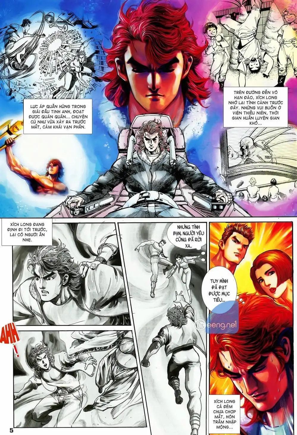 Truyện Tranh Long Hổ 5 Thế trang 8