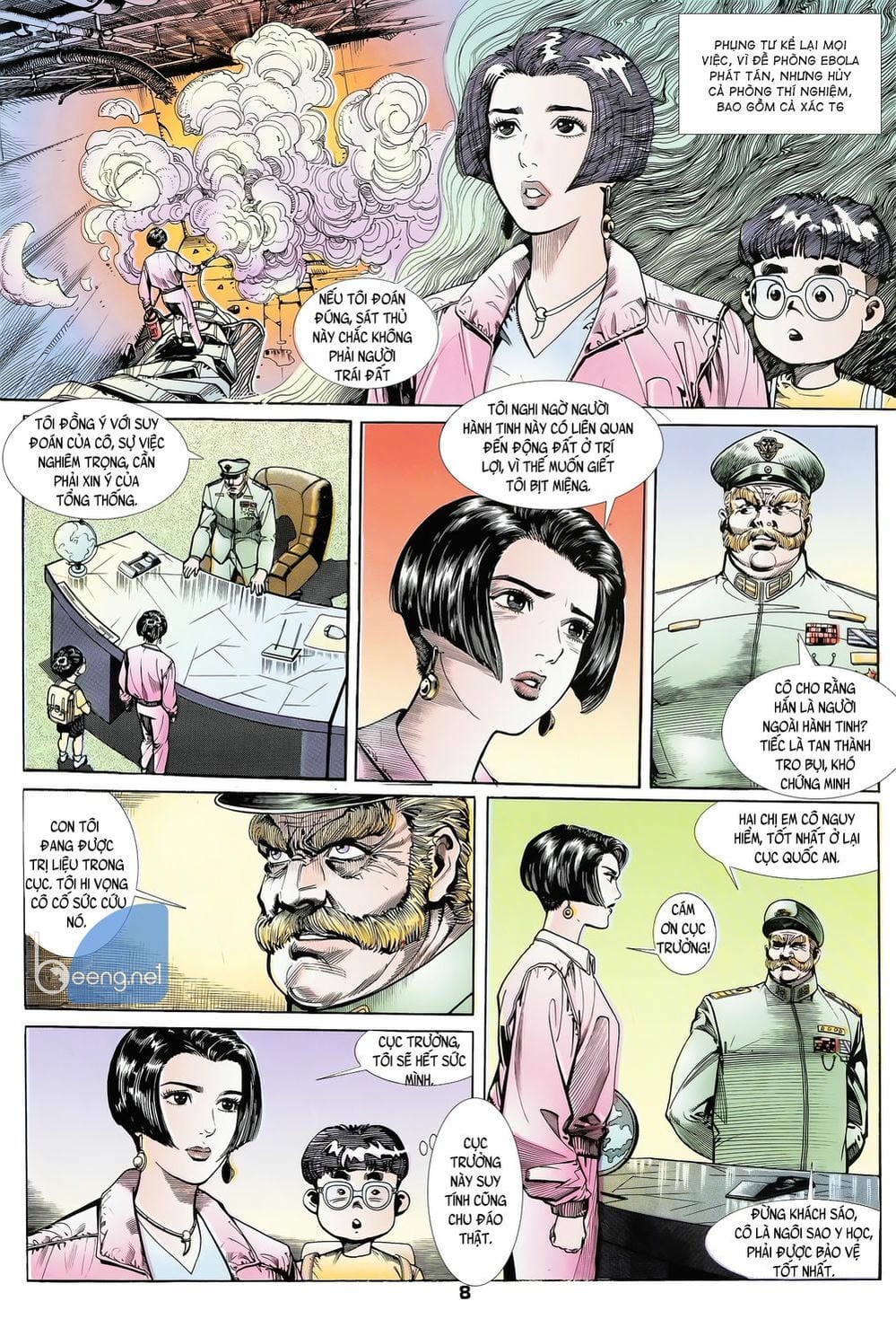 Truyện Tranh Long Hổ 5 Thế trang 8