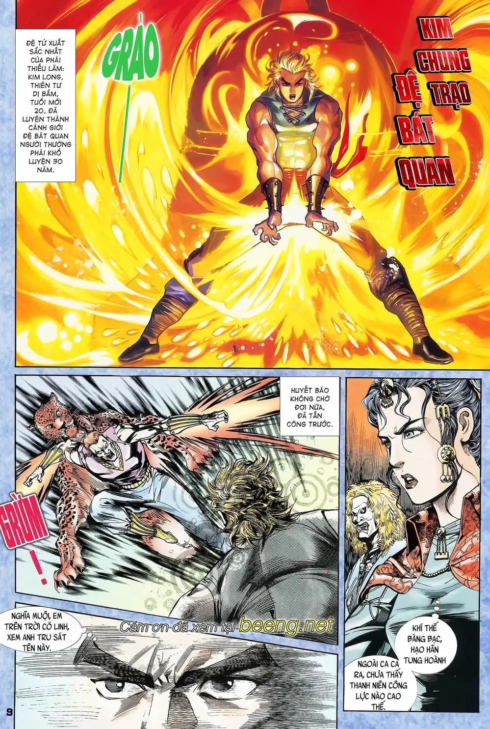 Truyện Tranh Long Hổ 5 Thế trang 8