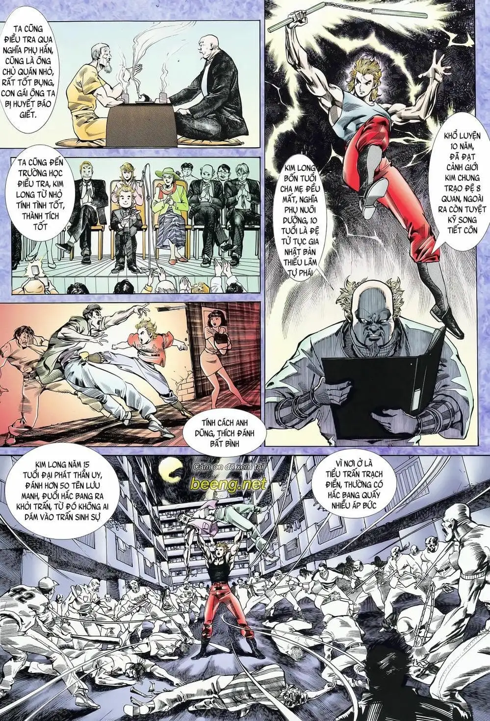 Truyện Tranh Long Hổ 5 Thế trang 8