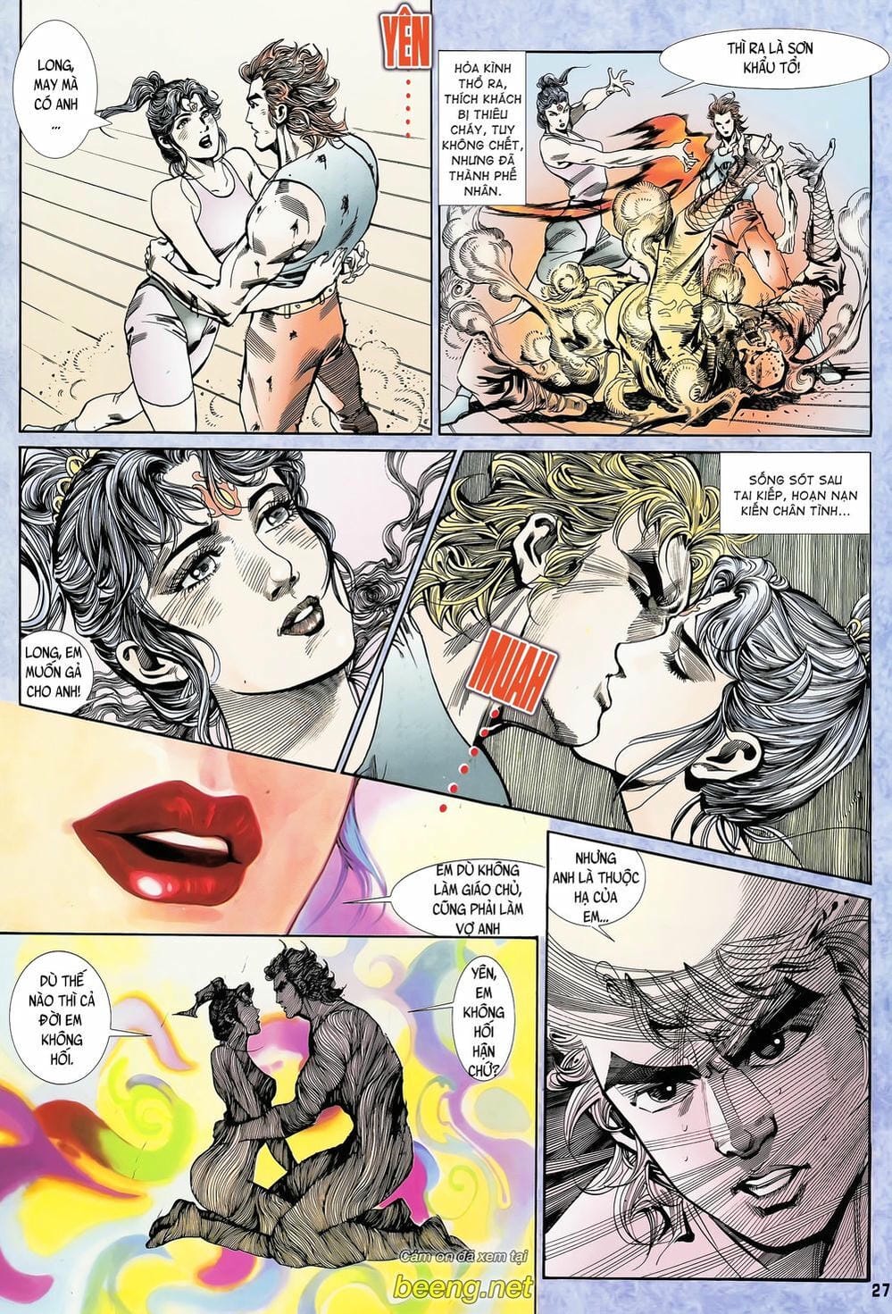 Truyện Tranh Long Hổ 5 Thế trang 8