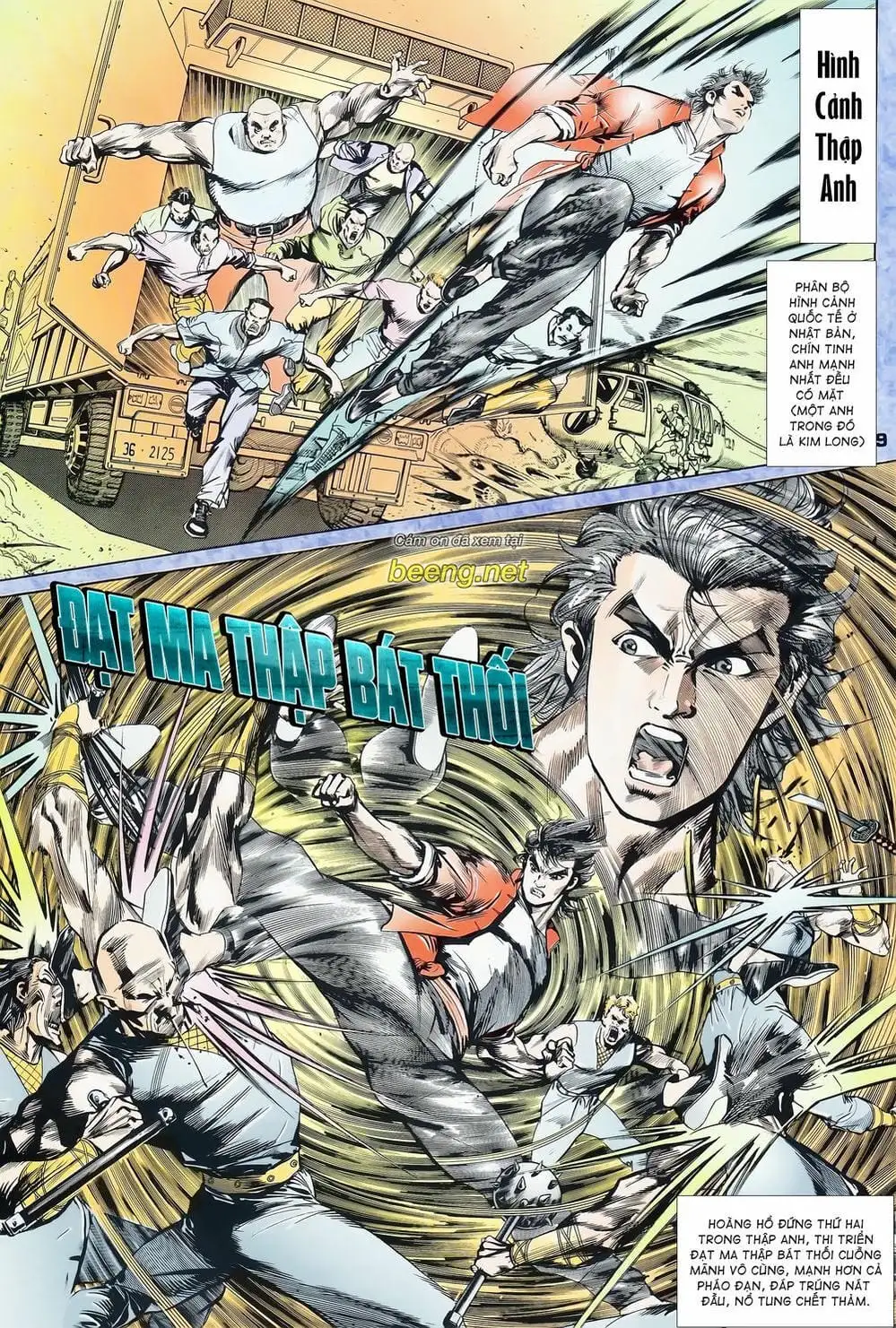 Truyện Tranh Long Hổ 5 Thế trang 8