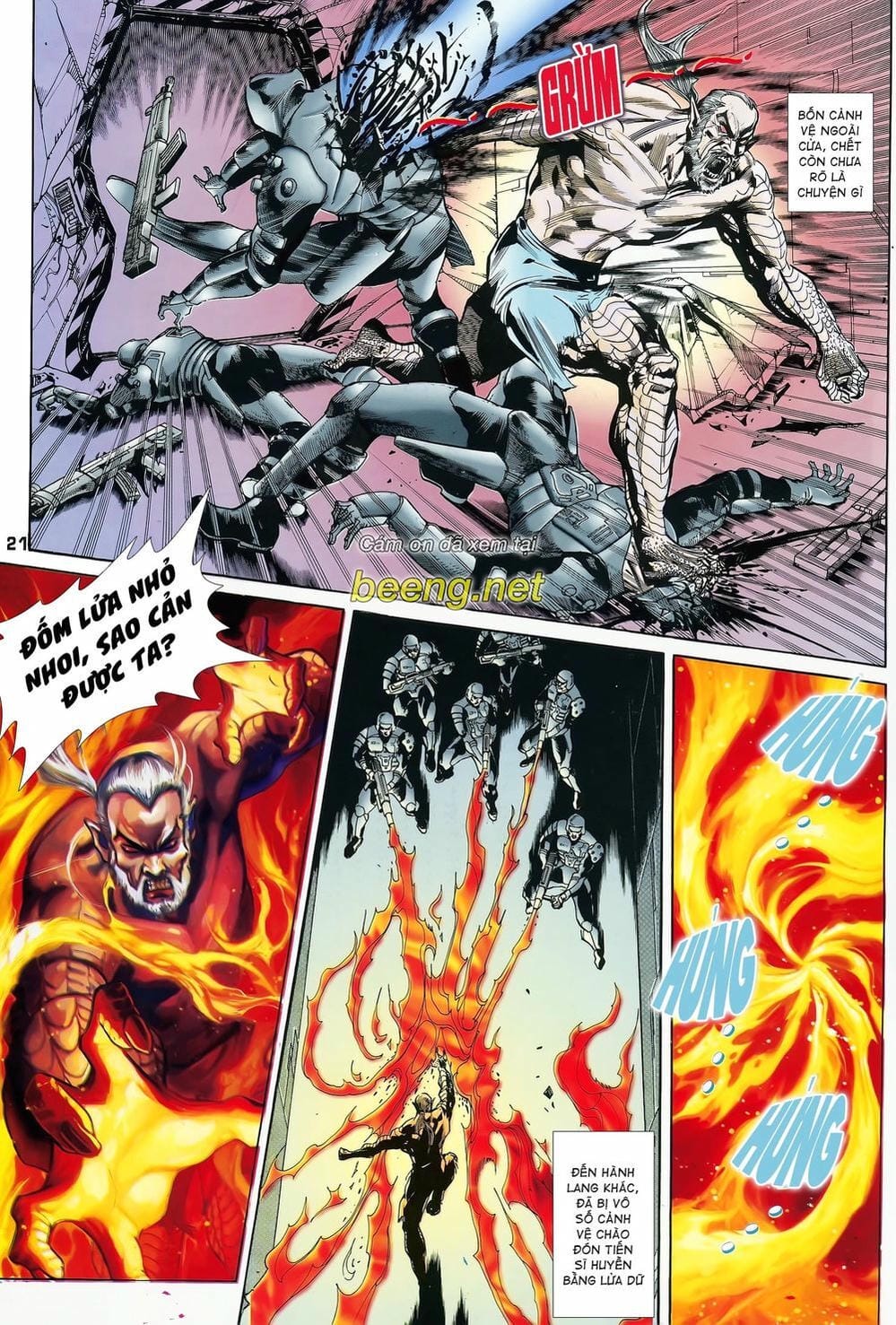 Truyện Tranh Long Hổ 5 Thế trang 8