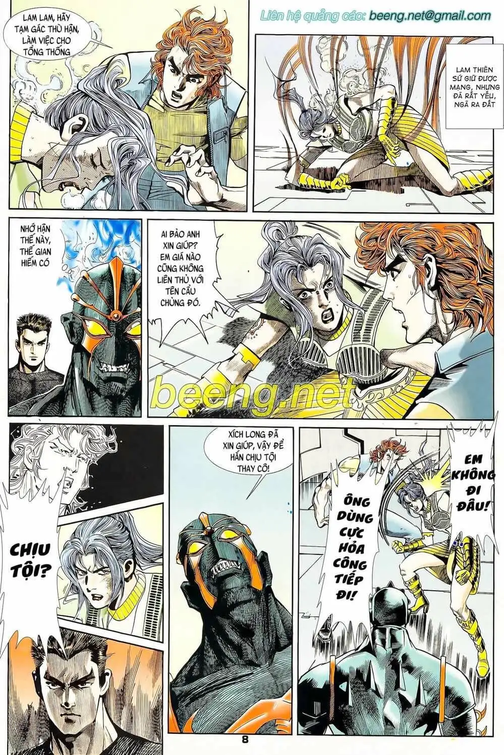 Truyện Tranh Long Hổ 5 Thế trang 8