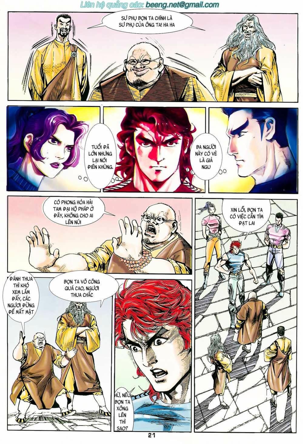 Truyện Tranh Long Hổ 5 Thế trang 8