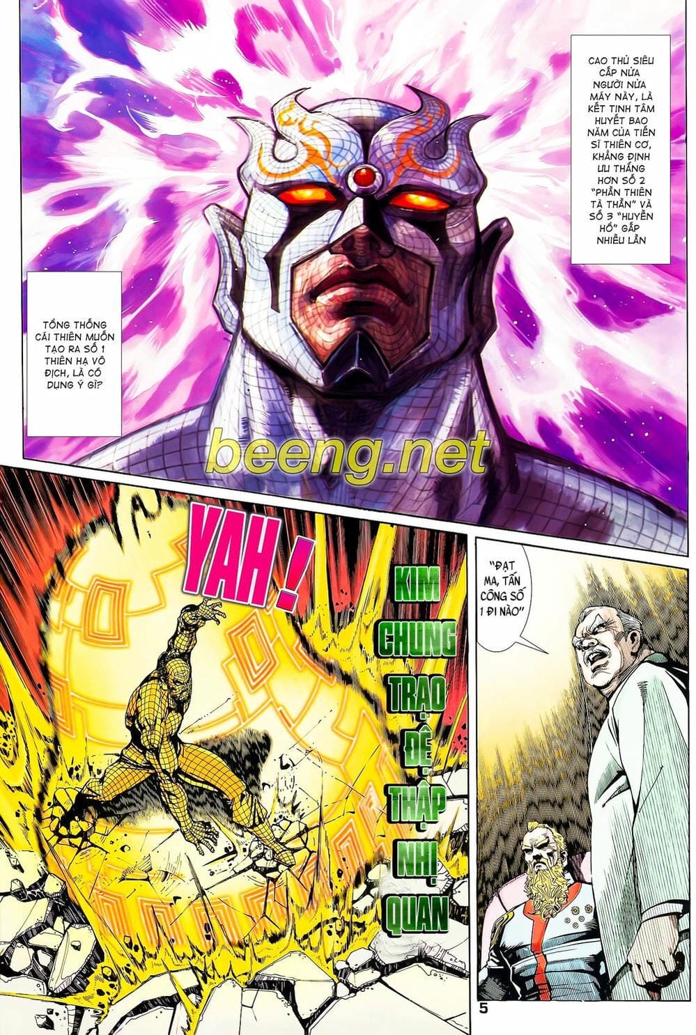 Truyện Tranh Long Hổ 5 Thế trang 8