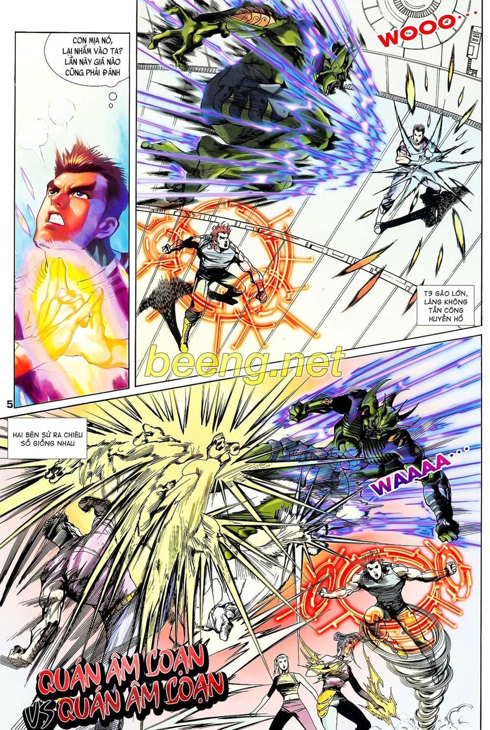 Truyện Tranh Long Hổ 5 Thế trang 8