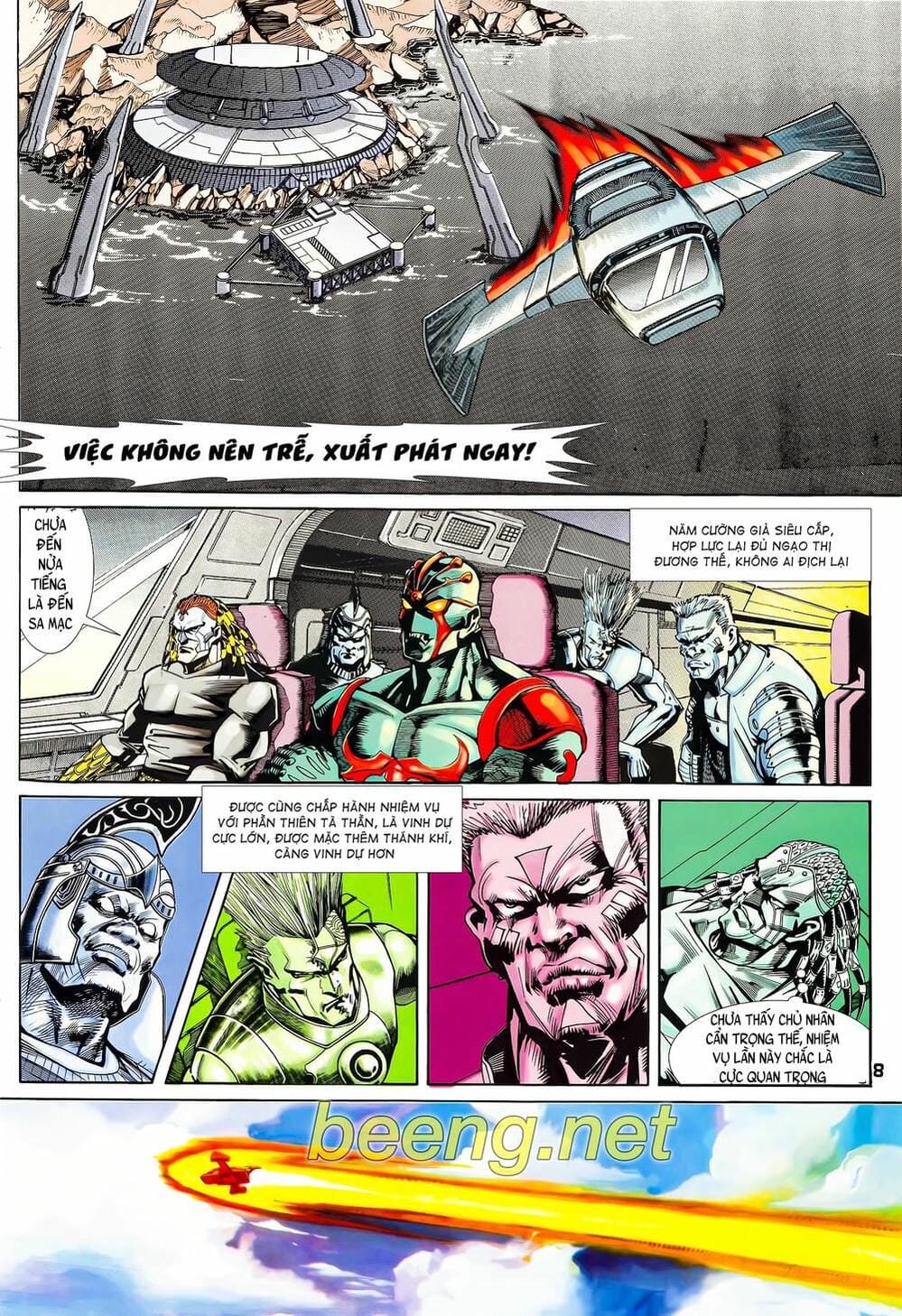 Truyện Tranh Long Hổ 5 Thế trang 8
