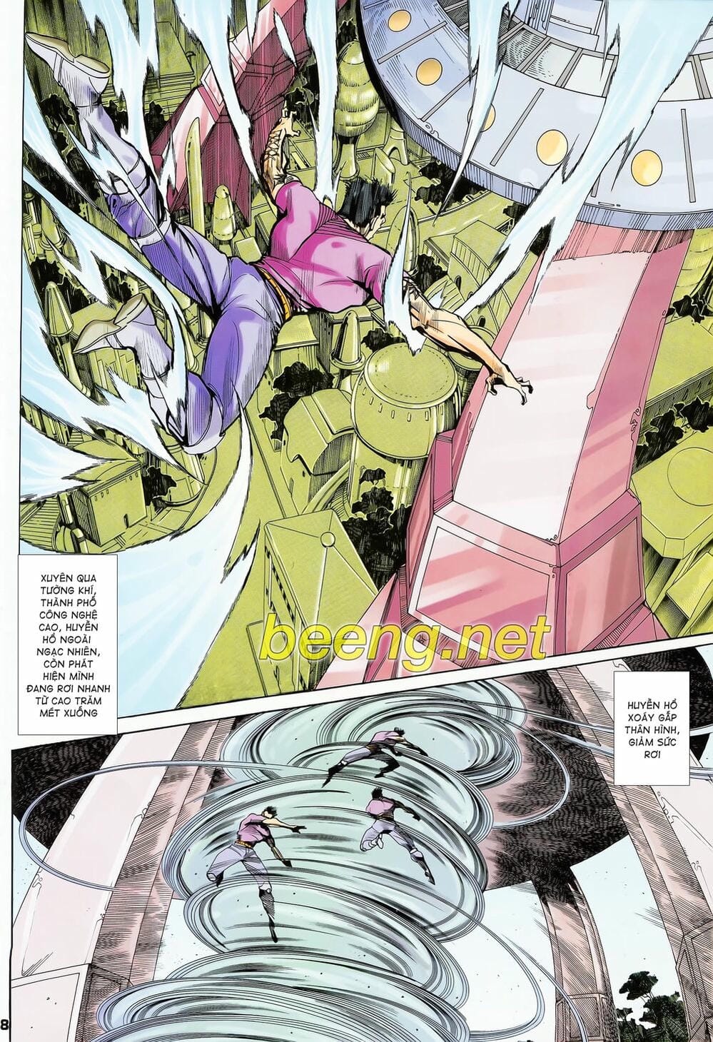 Truyện Tranh Long Hổ 5 Thế trang 8