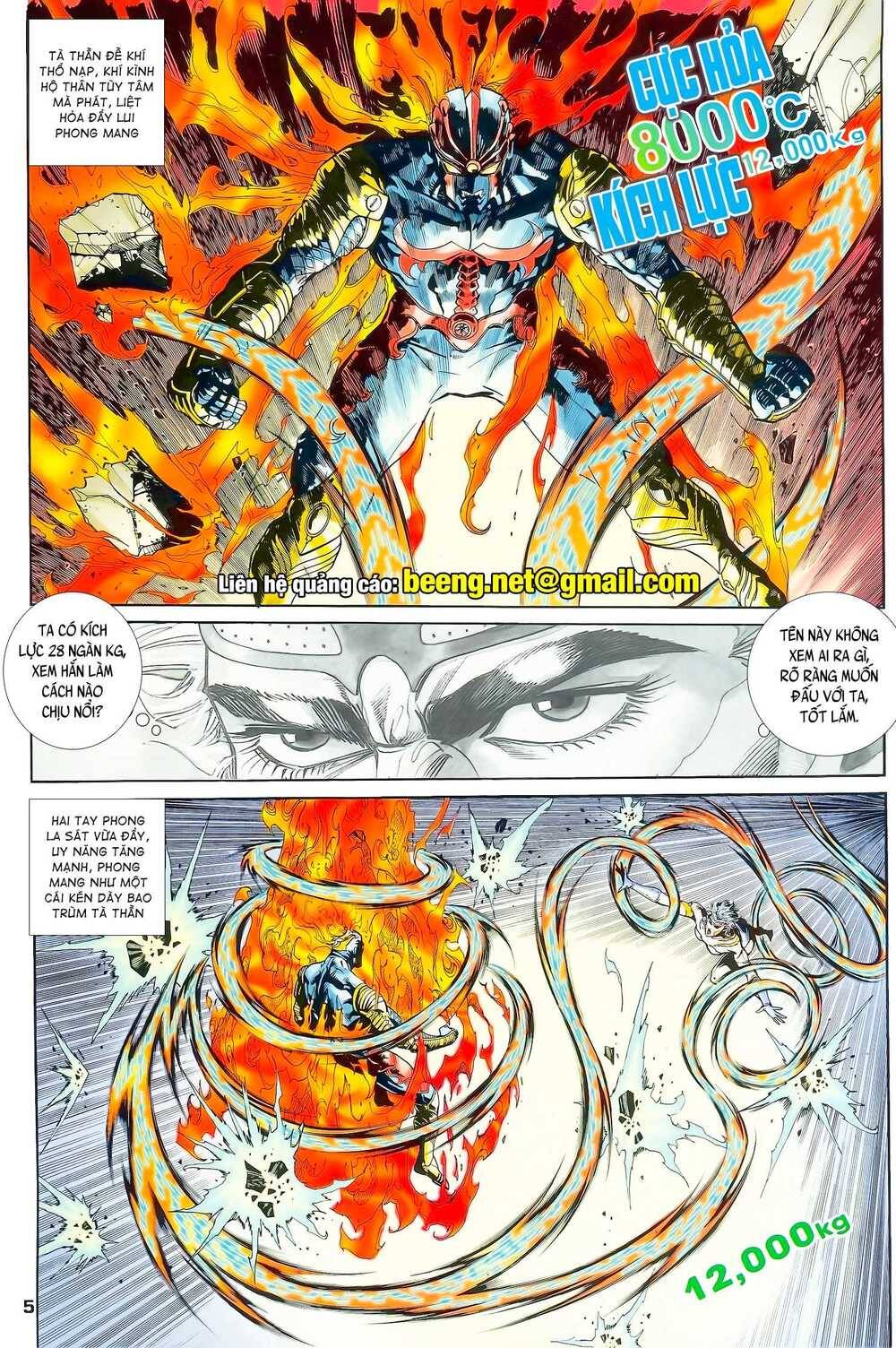 Truyện Tranh Long Hổ 5 Thế trang 8