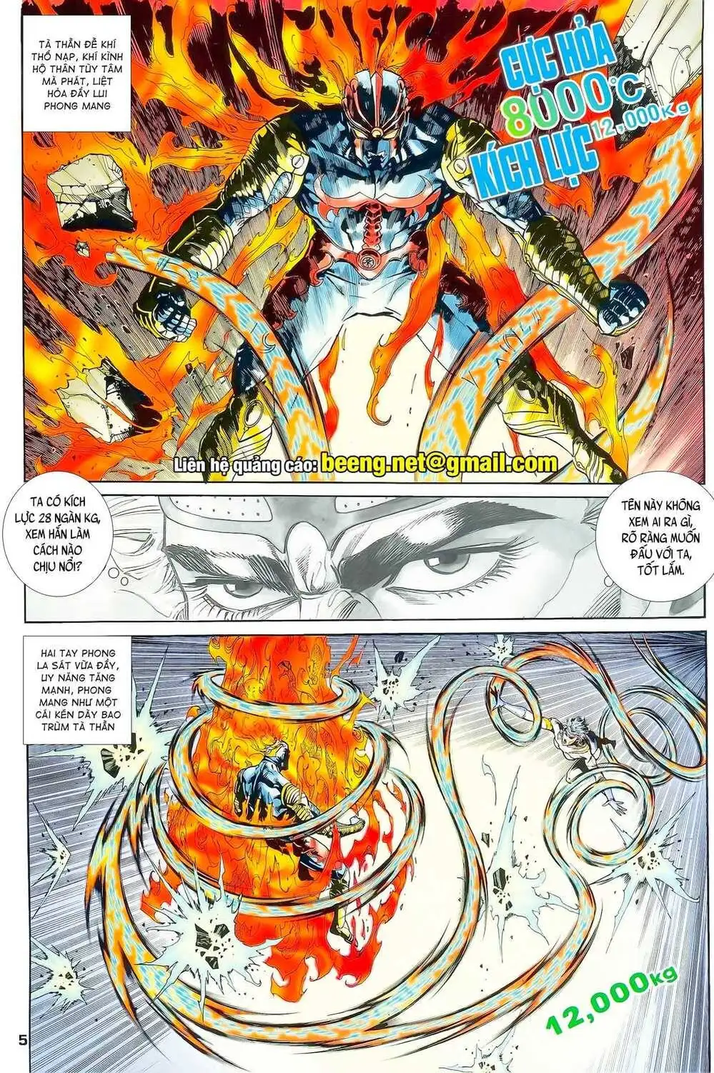 Truyện Tranh Long Hổ 5 Thế trang 8