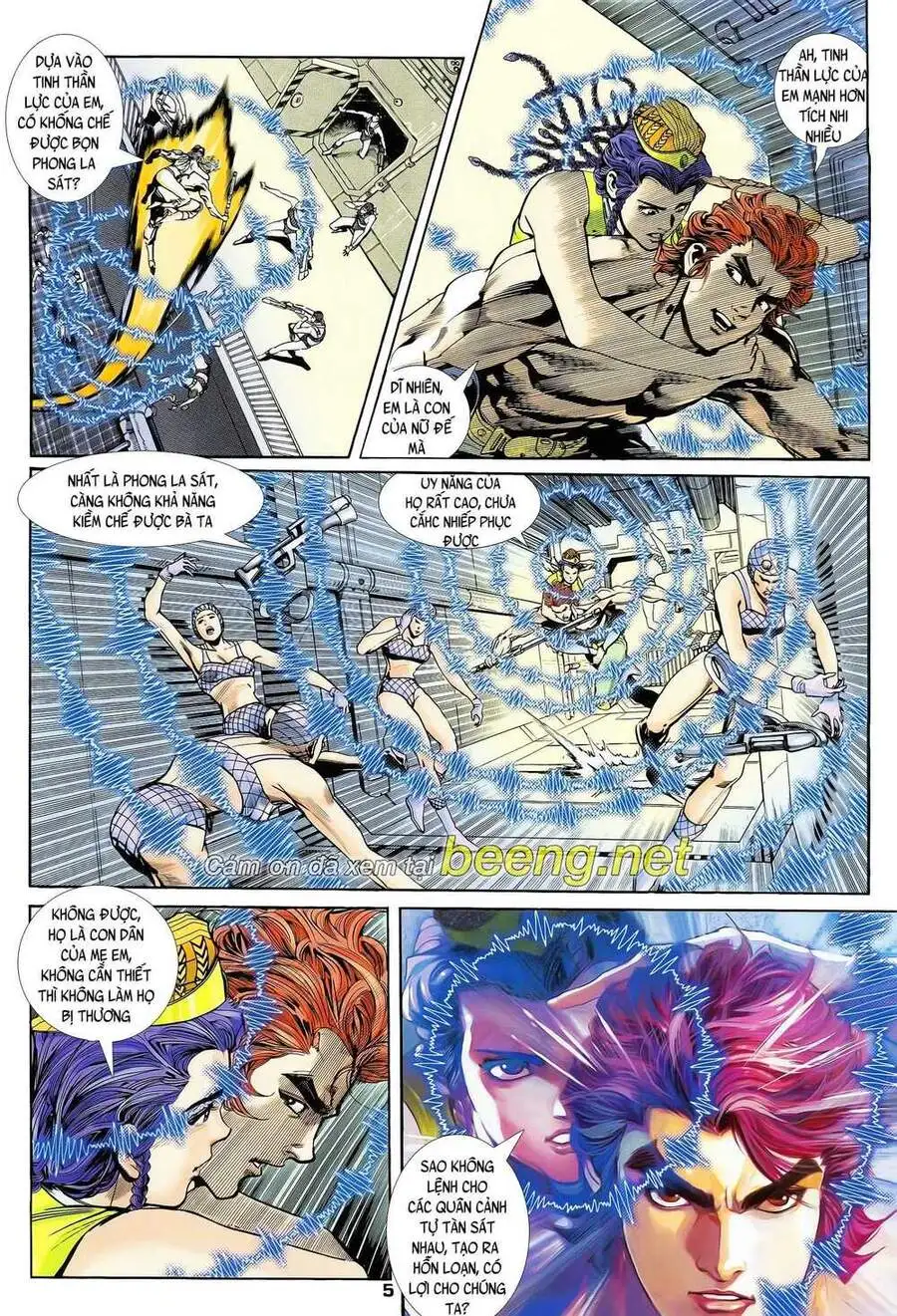 Truyện Tranh Long Hổ 5 Thế trang 8