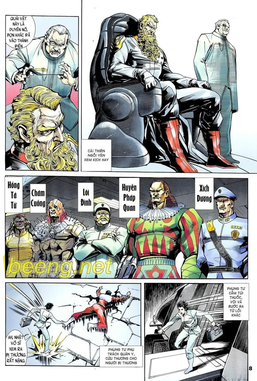 Truyện Tranh Long Hổ 5 Thế trang 8