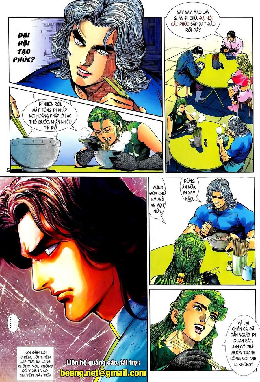 Truyện Tranh Long Hổ 5 Thế trang 8
