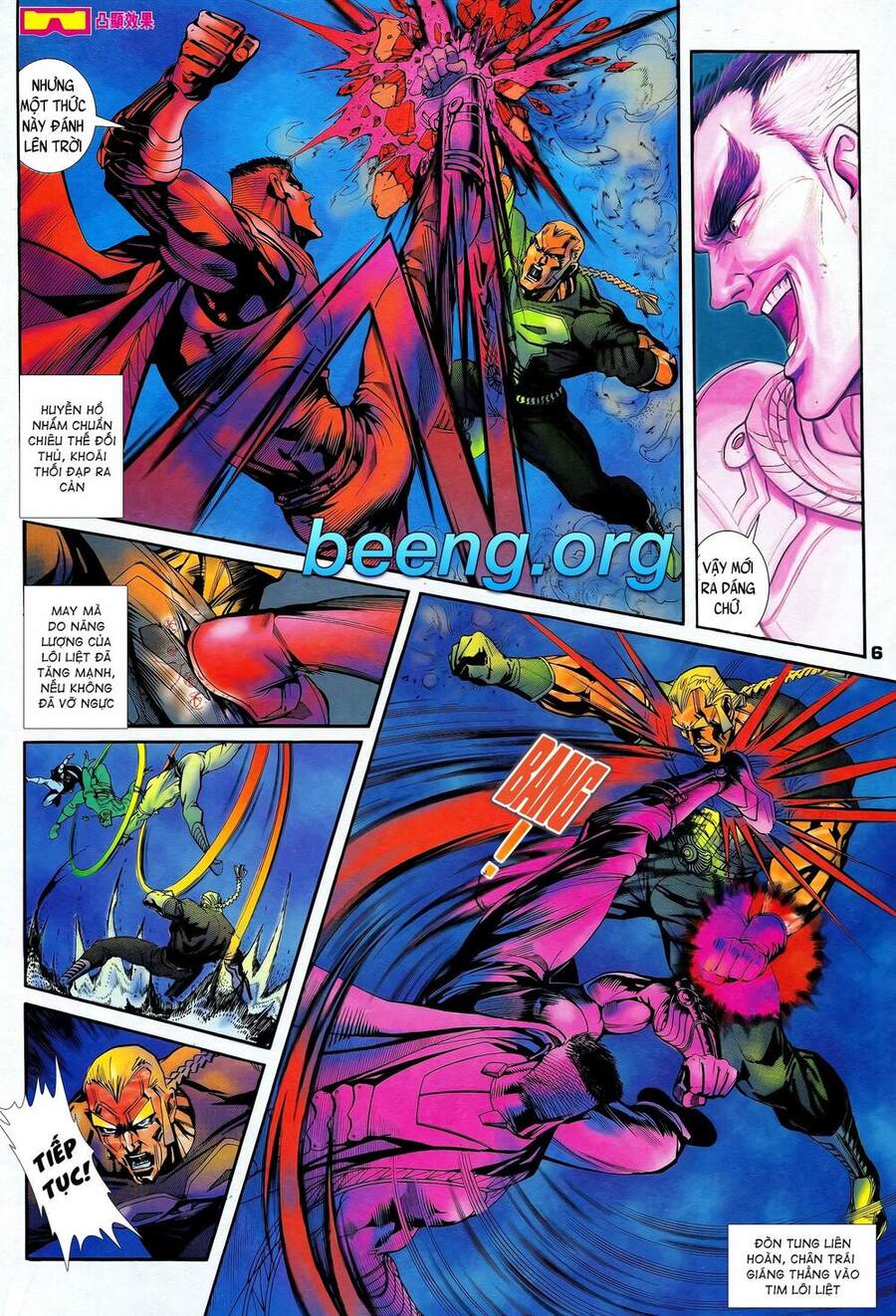 Truyện Tranh Long Hổ 5 Thế trang 8
