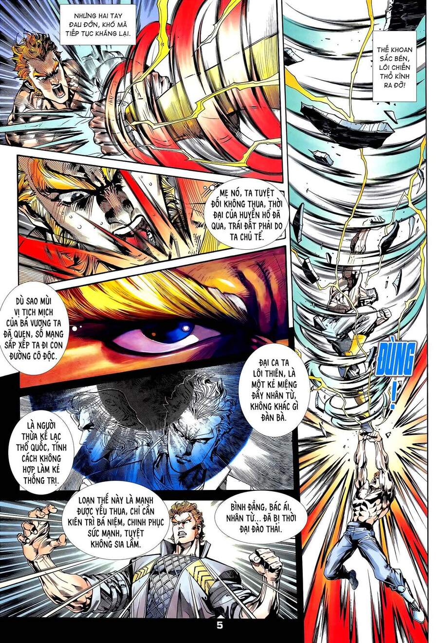 Truyện Tranh Long Hổ 5 Thế trang 8
