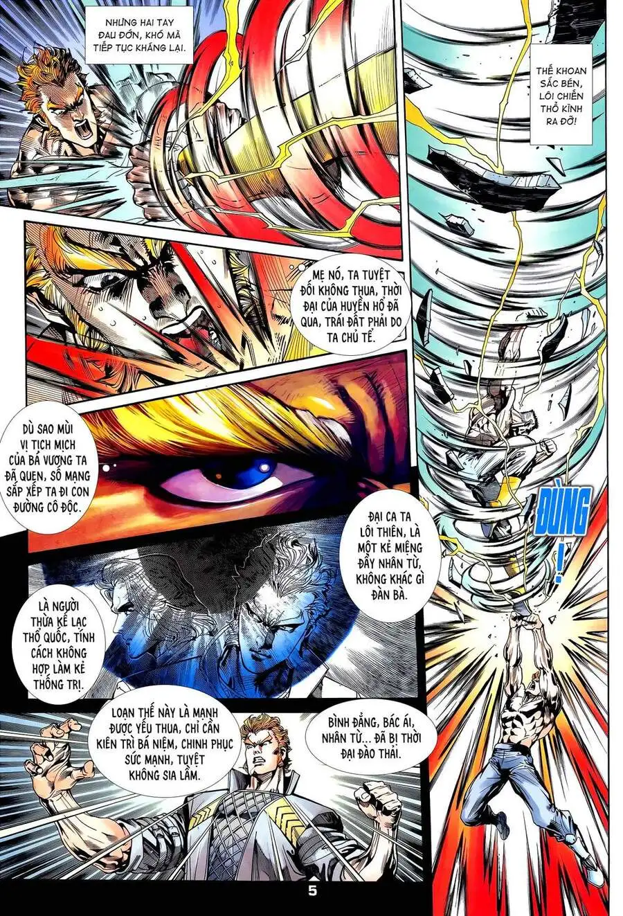 Truyện Tranh Long Hổ 5 Thế trang 8