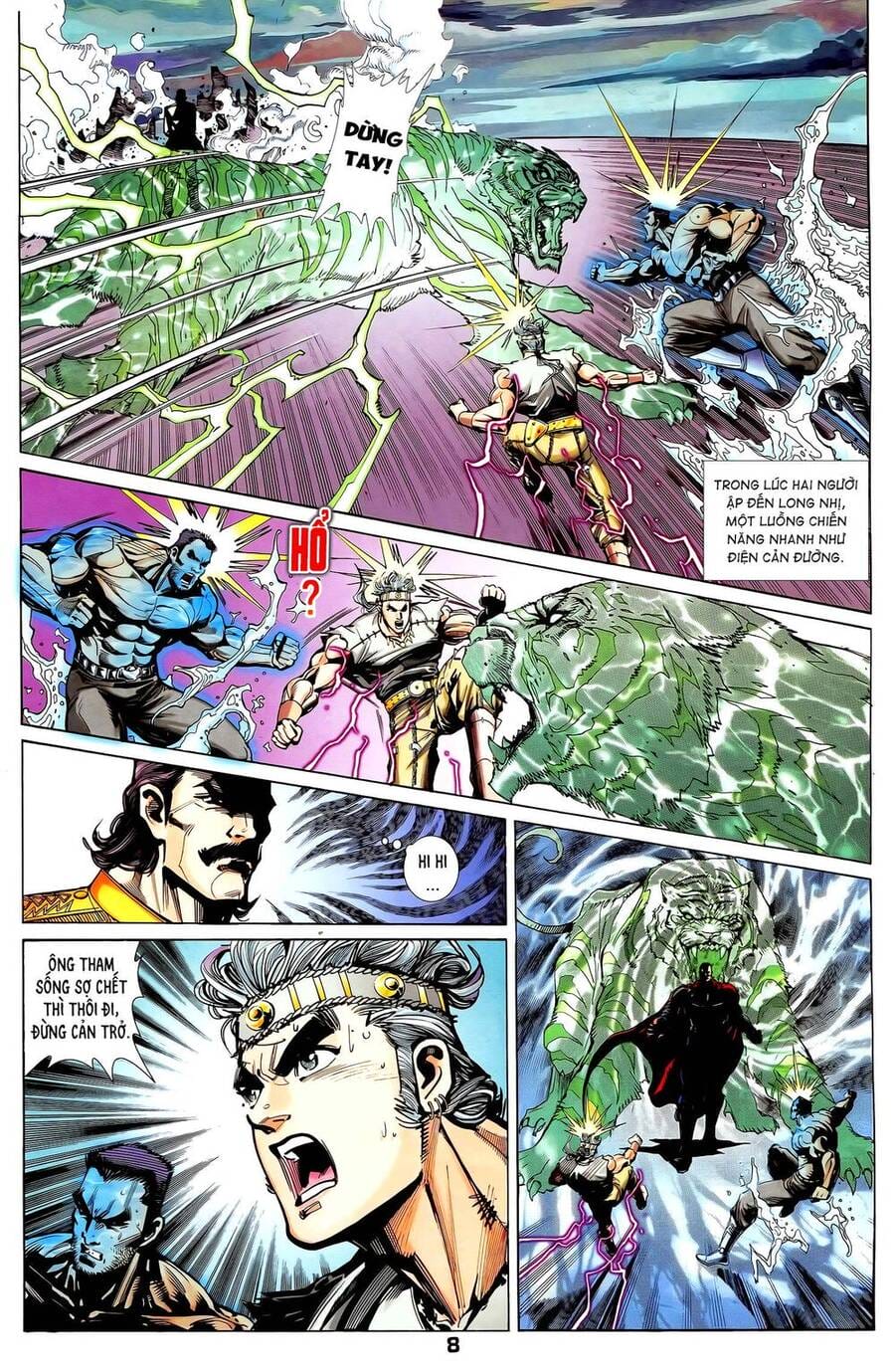 Truyện Tranh Long Hổ 5 Thế trang 8