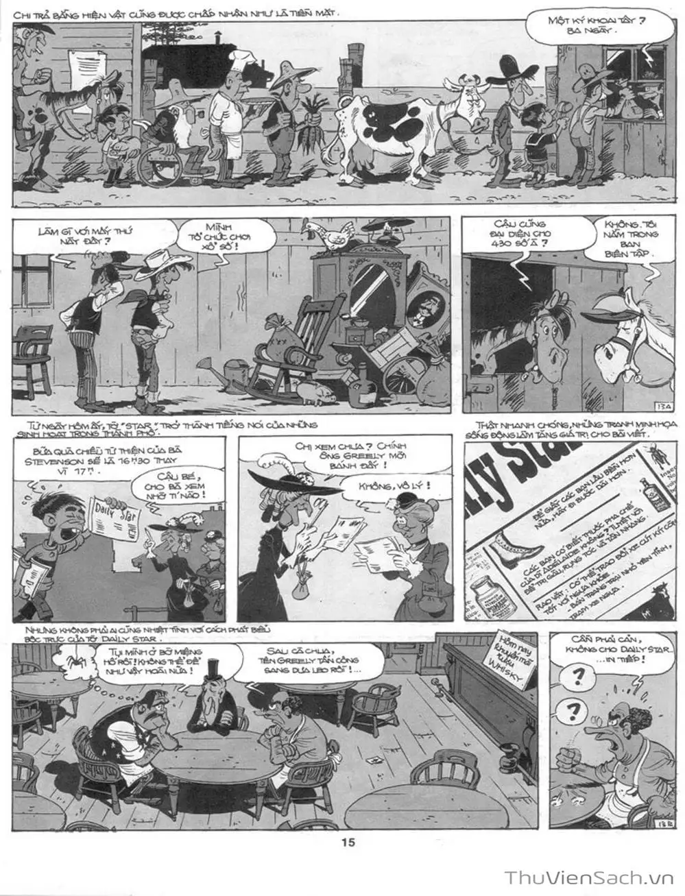 Truyện Tranh Cuộc Phiêu Lưu Kỳ Thú Của Lucky Luke trang 3