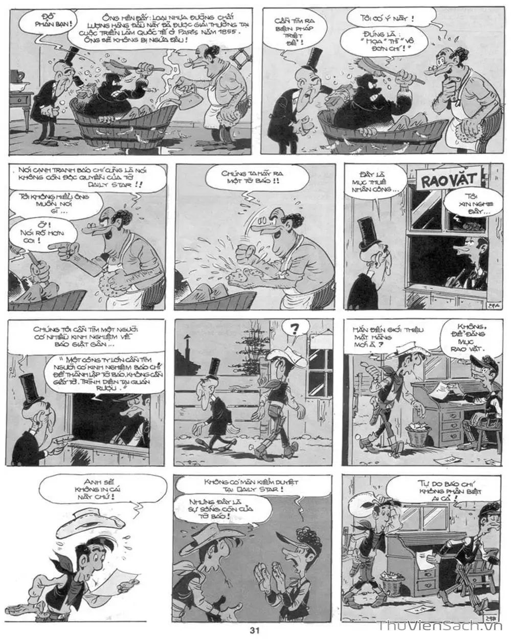 Truyện Tranh Cuộc Phiêu Lưu Kỳ Thú Của Lucky Luke trang 3