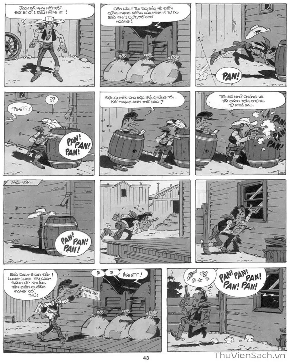 Truyện Tranh Cuộc Phiêu Lưu Kỳ Thú Của Lucky Luke trang 3