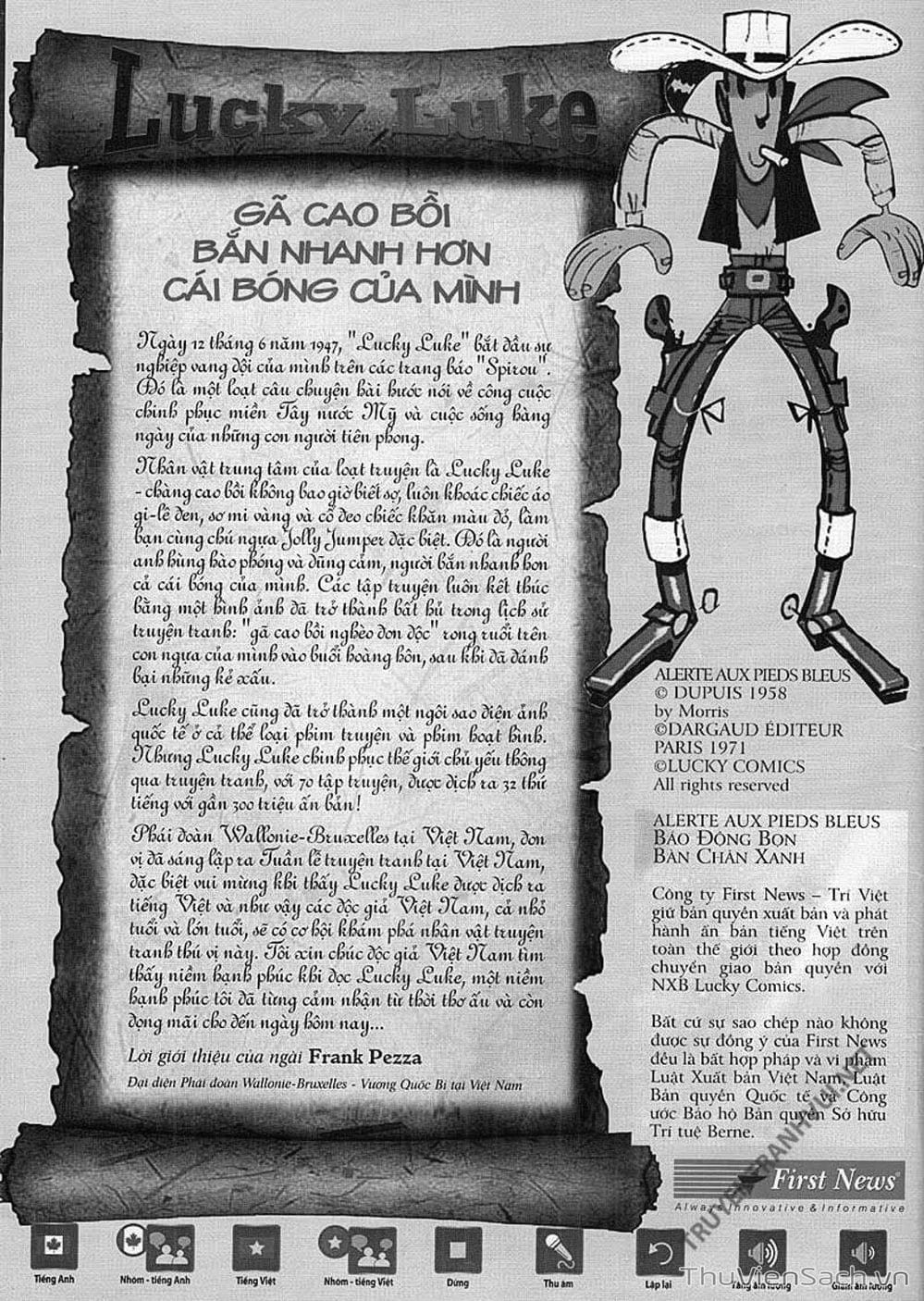 Truyện Tranh Cuộc Phiêu Lưu Kỳ Thú Của Lucky Luke trang 3