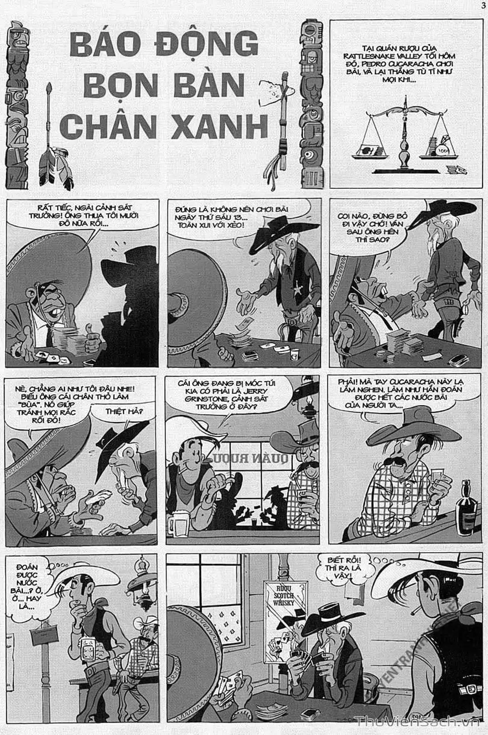 Truyện Tranh Cuộc Phiêu Lưu Kỳ Thú Của Lucky Luke trang 3