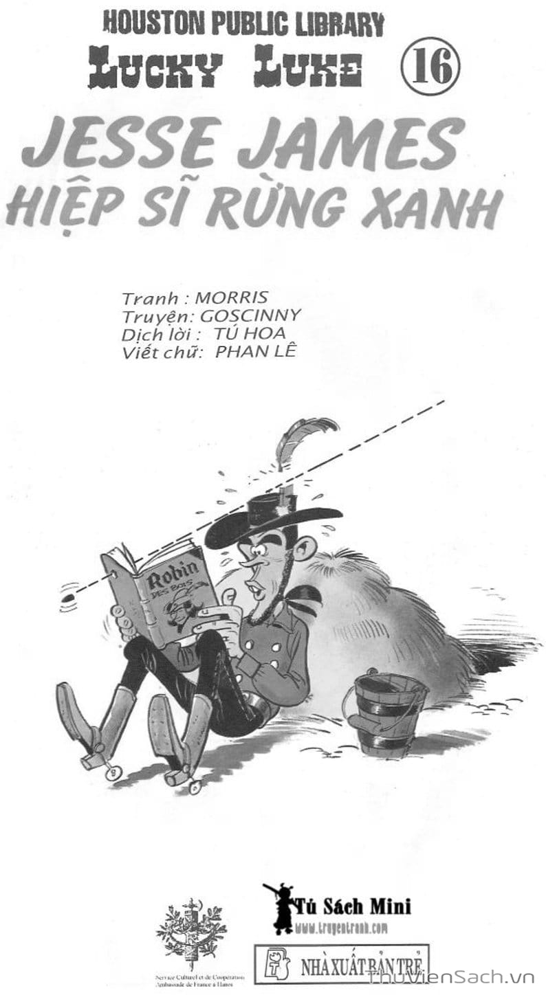 Truyện Tranh Cuộc Phiêu Lưu Kỳ Thú Của Lucky Luke trang 3