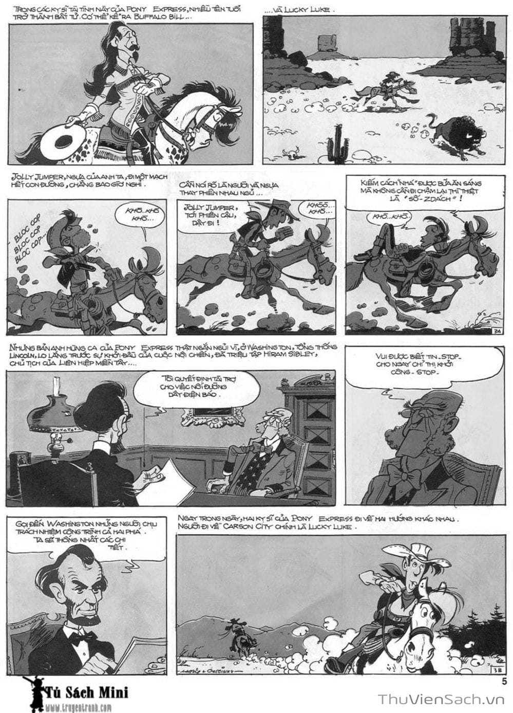 Truyện Tranh Cuộc Phiêu Lưu Kỳ Thú Của Lucky Luke trang 3
