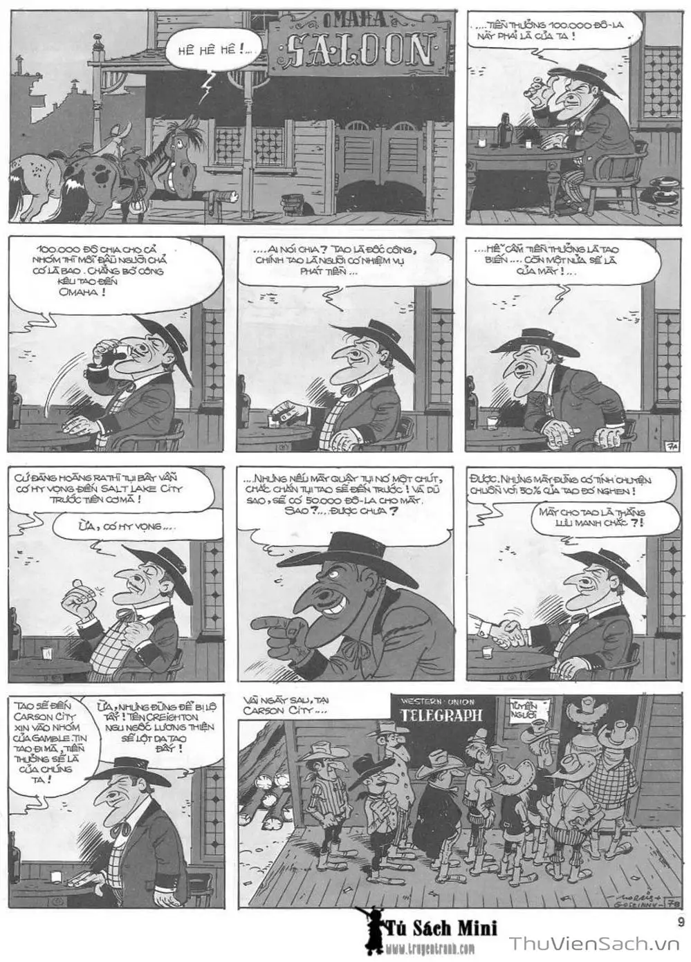 Truyện Tranh Cuộc Phiêu Lưu Kỳ Thú Của Lucky Luke trang 3