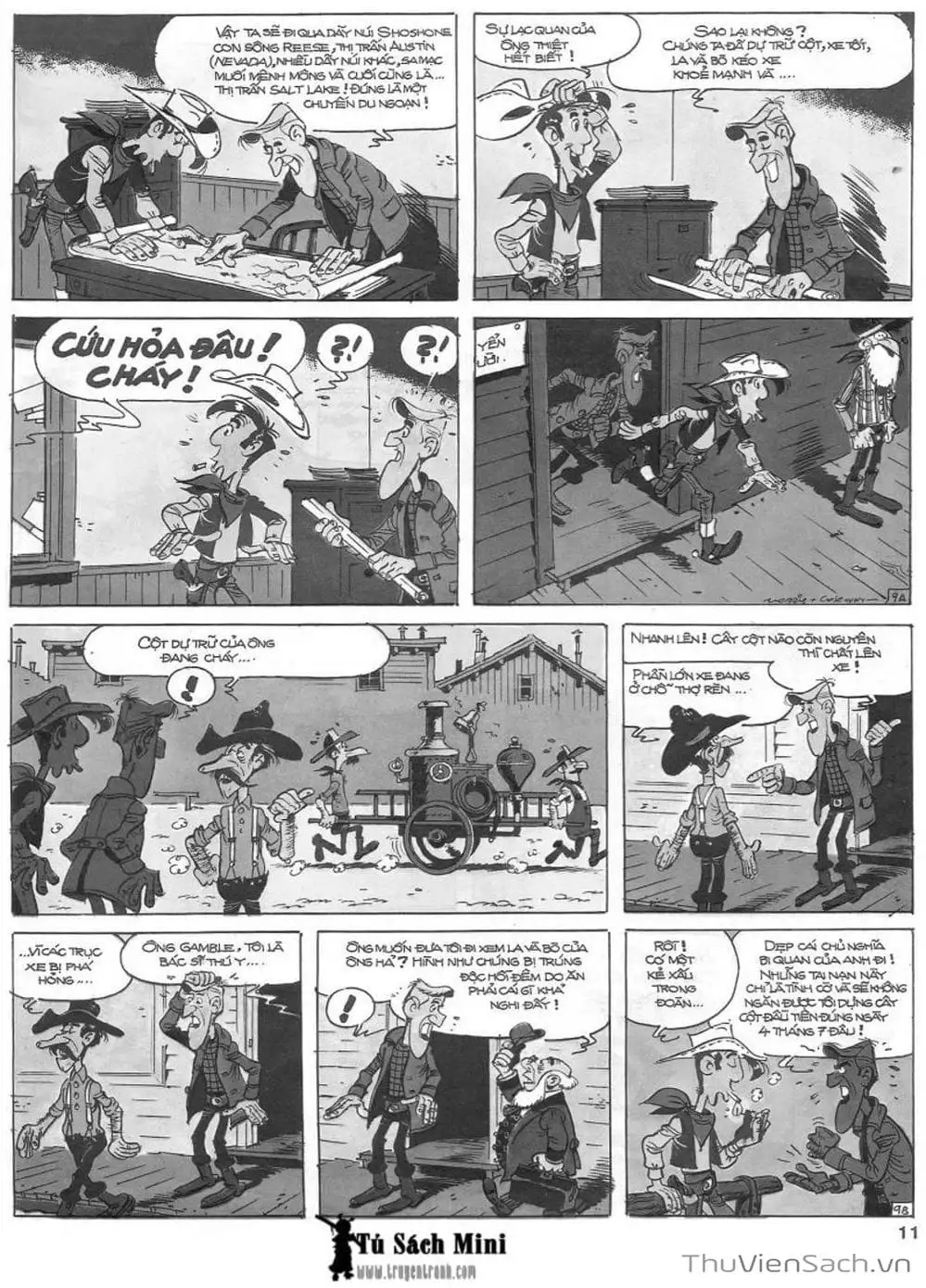 Truyện Tranh Cuộc Phiêu Lưu Kỳ Thú Của Lucky Luke trang 3