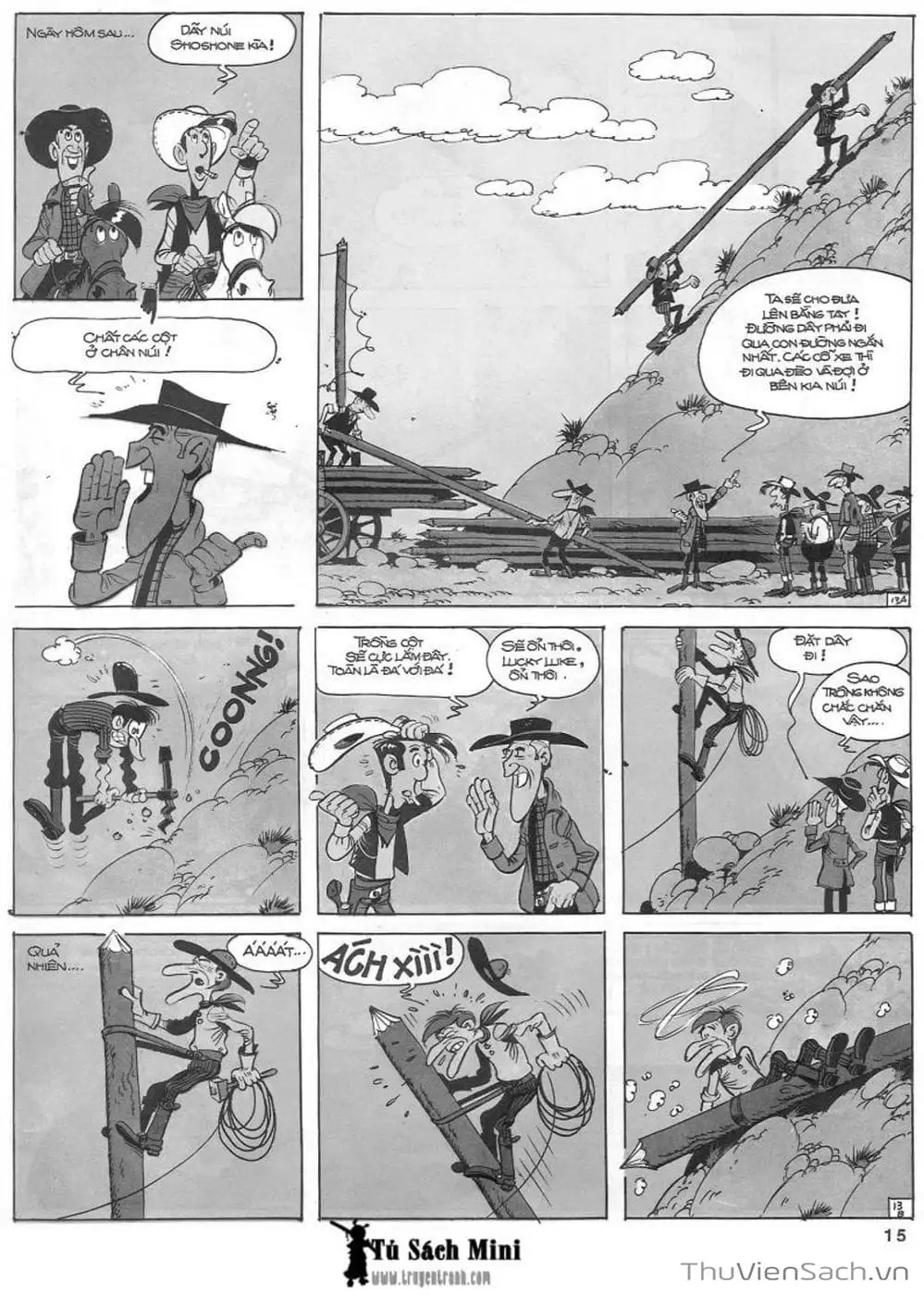 Truyện Tranh Cuộc Phiêu Lưu Kỳ Thú Của Lucky Luke trang 3