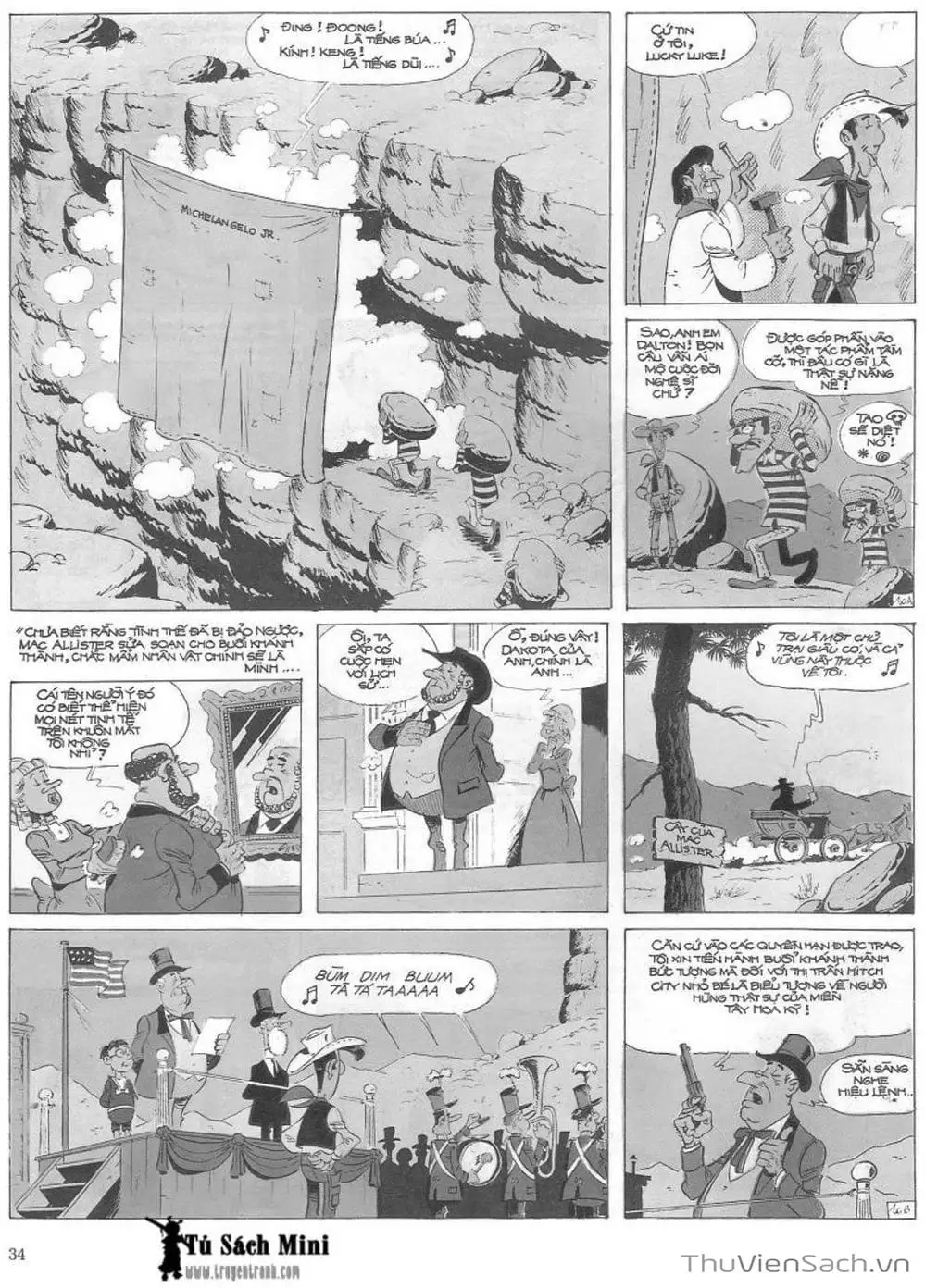 Truyện Tranh Cuộc Phiêu Lưu Kỳ Thú Của Lucky Luke trang 3