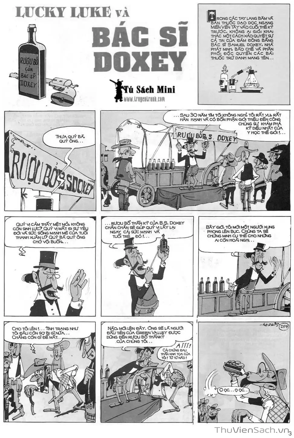 Truyện Tranh Cuộc Phiêu Lưu Kỳ Thú Của Lucky Luke trang 3