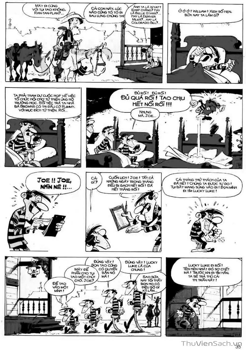 Truyện Tranh Cuộc Phiêu Lưu Kỳ Thú Của Lucky Luke trang 3