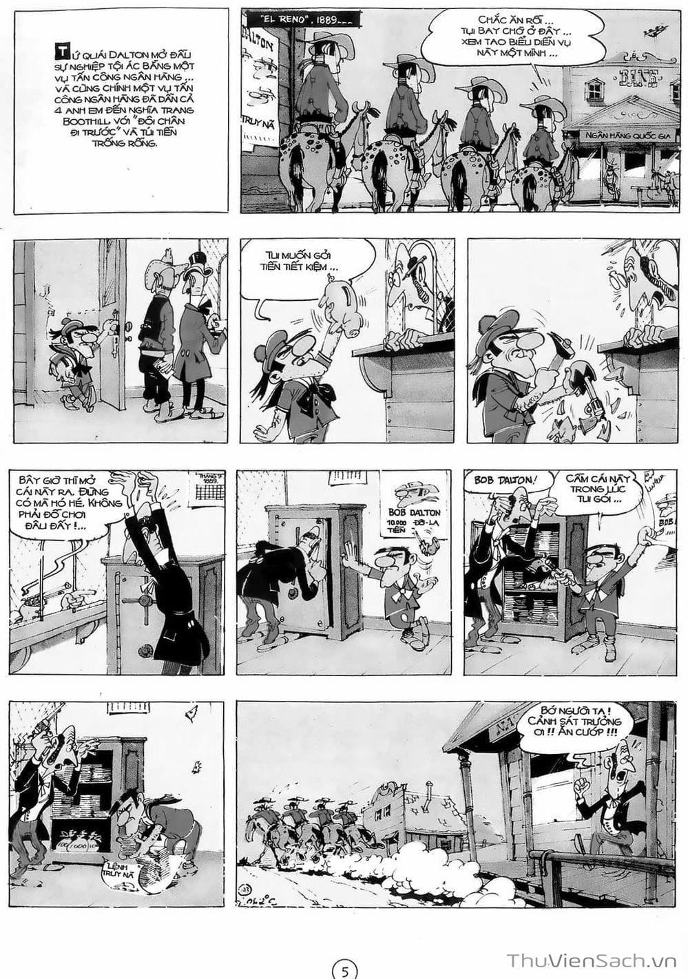 Truyện Tranh Cuộc Phiêu Lưu Kỳ Thú Của Lucky Luke trang 3