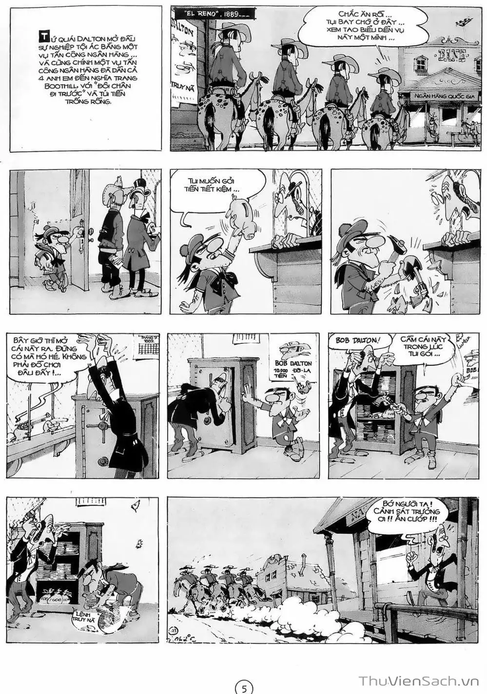 Truyện Tranh Cuộc Phiêu Lưu Kỳ Thú Của Lucky Luke trang 3