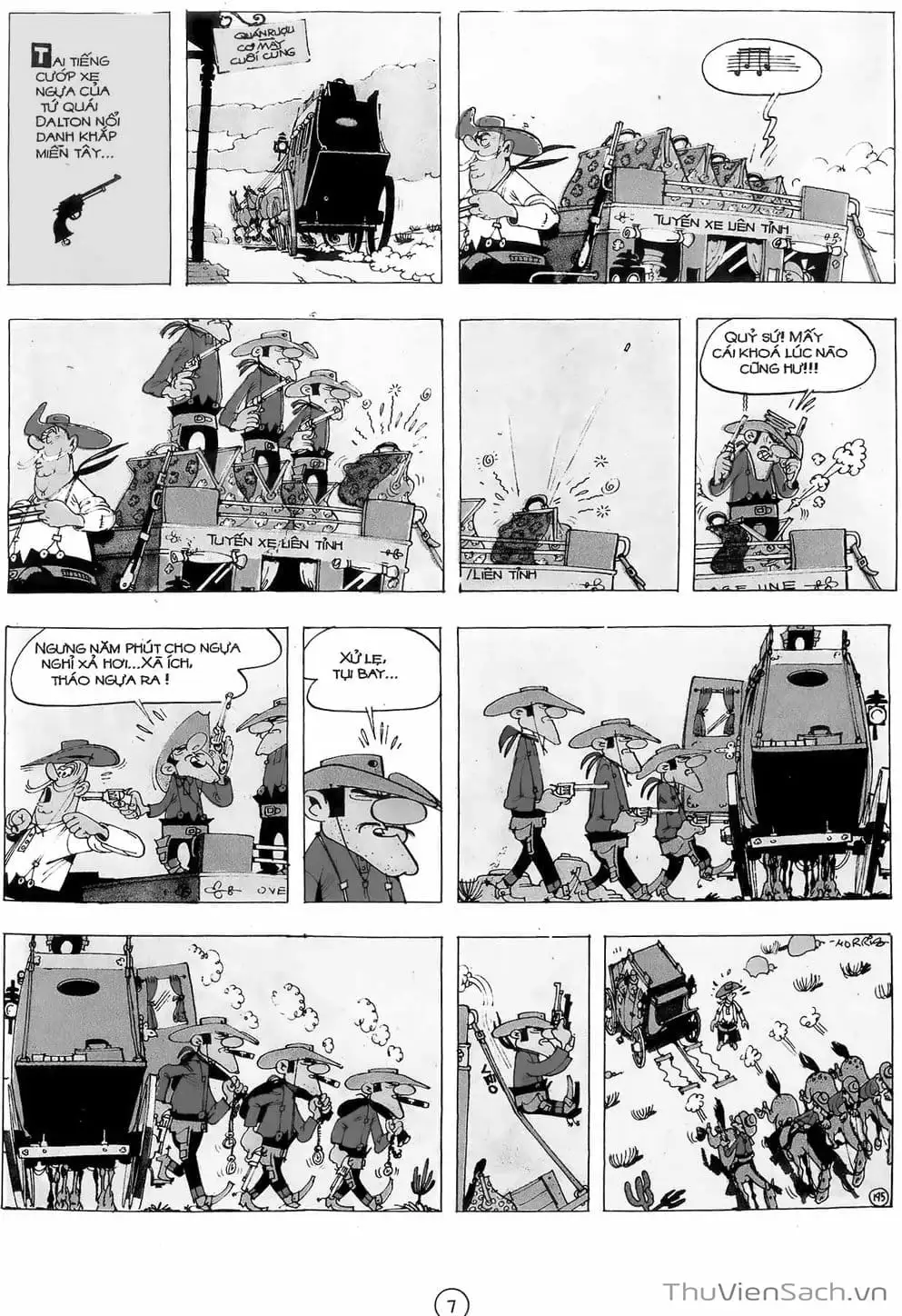 Truyện Tranh Cuộc Phiêu Lưu Kỳ Thú Của Lucky Luke trang 3