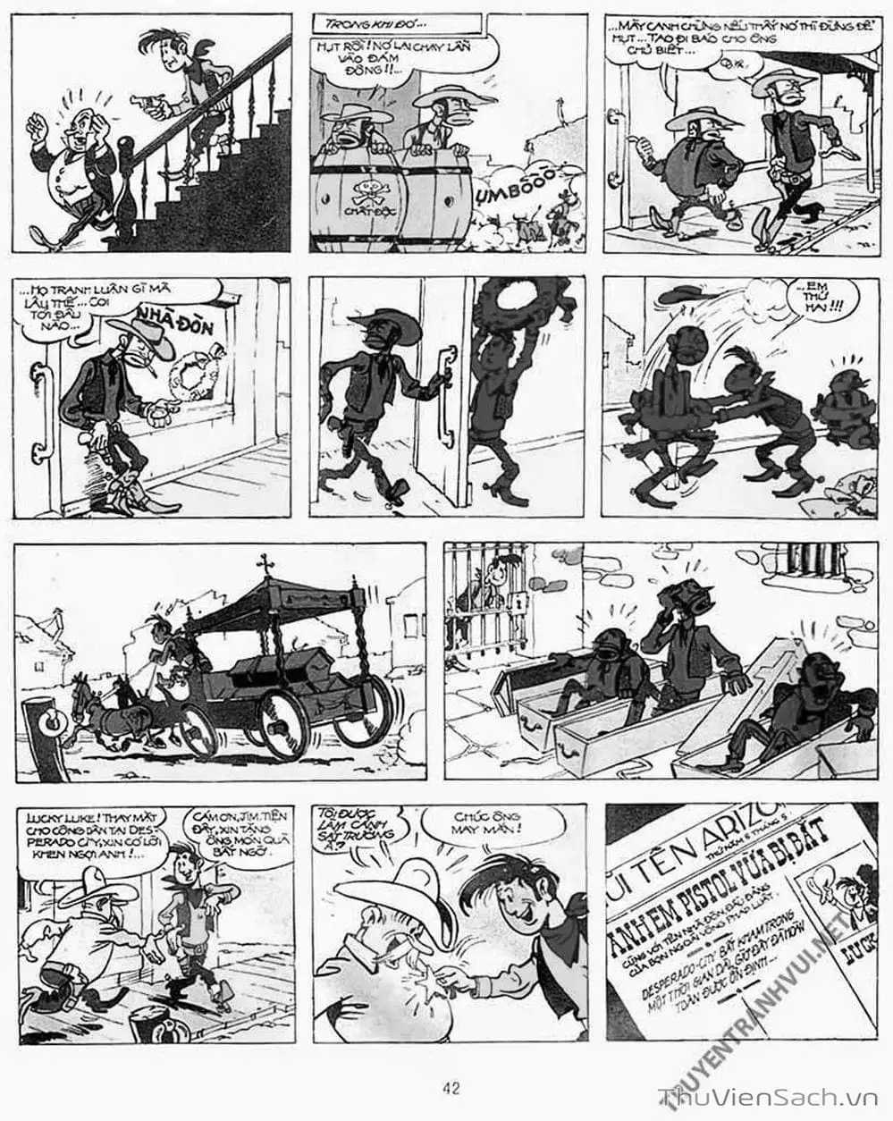 Truyện Tranh Cuộc Phiêu Lưu Kỳ Thú Của Lucky Luke trang 3