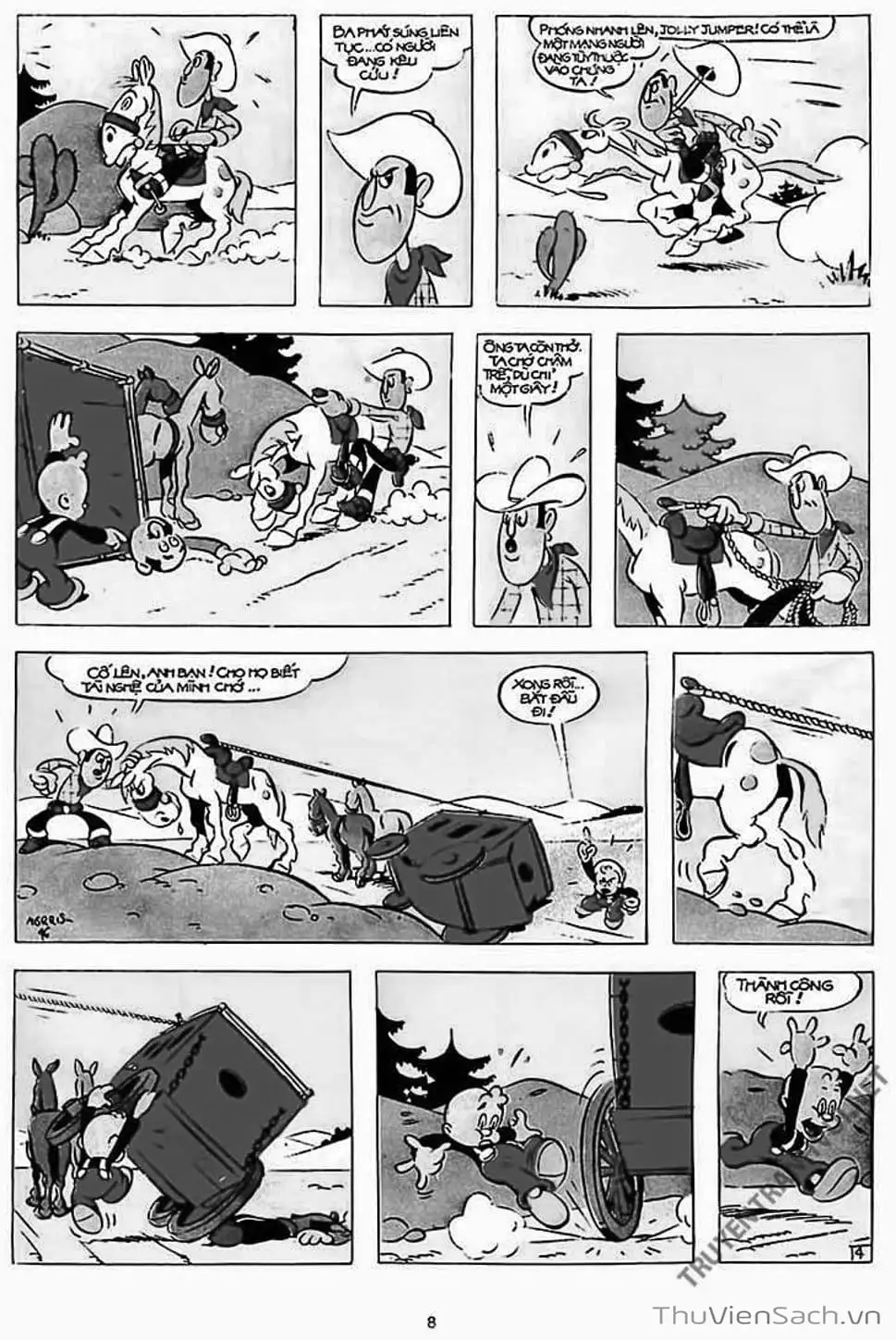 Truyện Tranh Cuộc Phiêu Lưu Kỳ Thú Của Lucky Luke trang 3