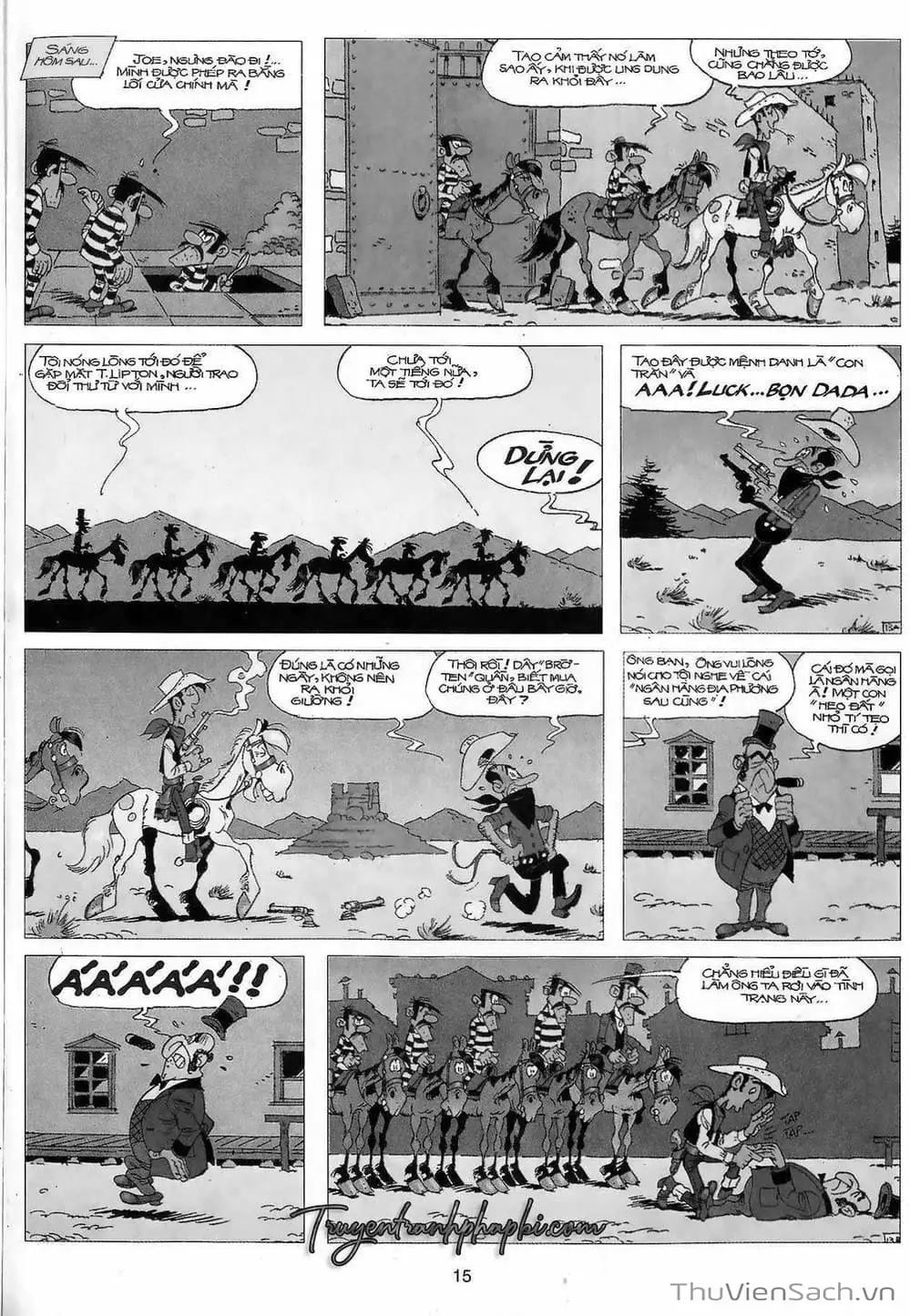 Truyện Tranh Cuộc Phiêu Lưu Kỳ Thú Của Lucky Luke trang 3