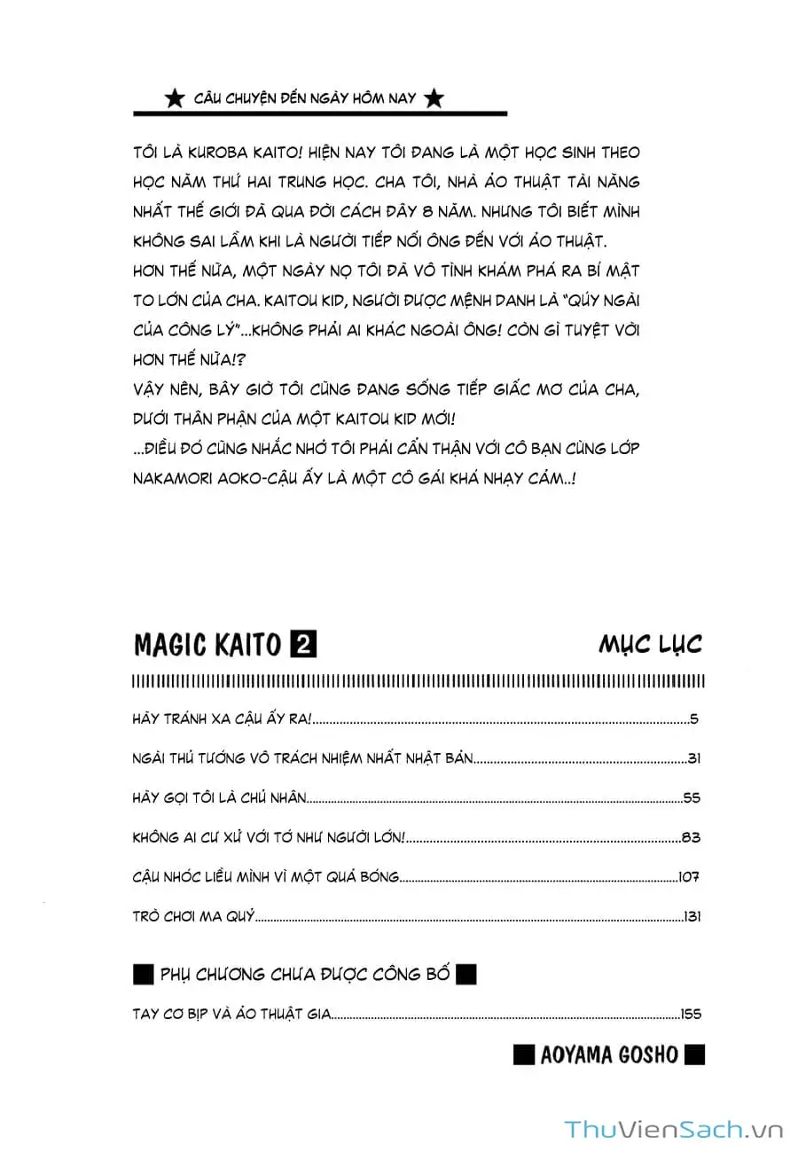 Truyện Tranh Siêu Đạo Chích Kid - Magic Kaito trang 4