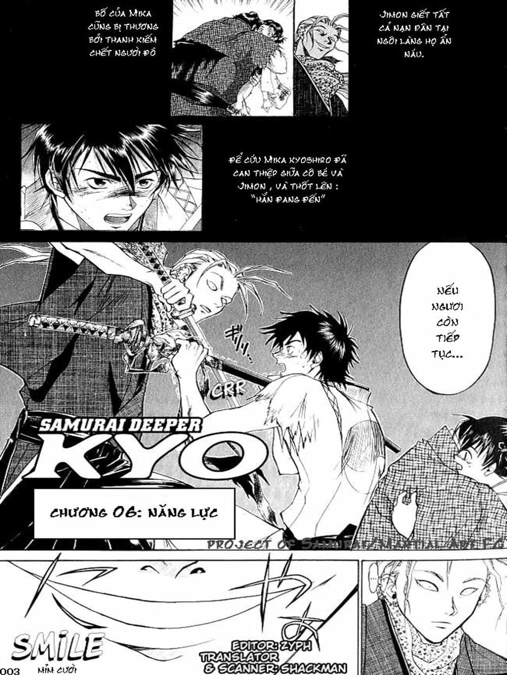 Truyện Tranh Mắt Quỷ Kyo - Samurai Deeper Kyo trang 3