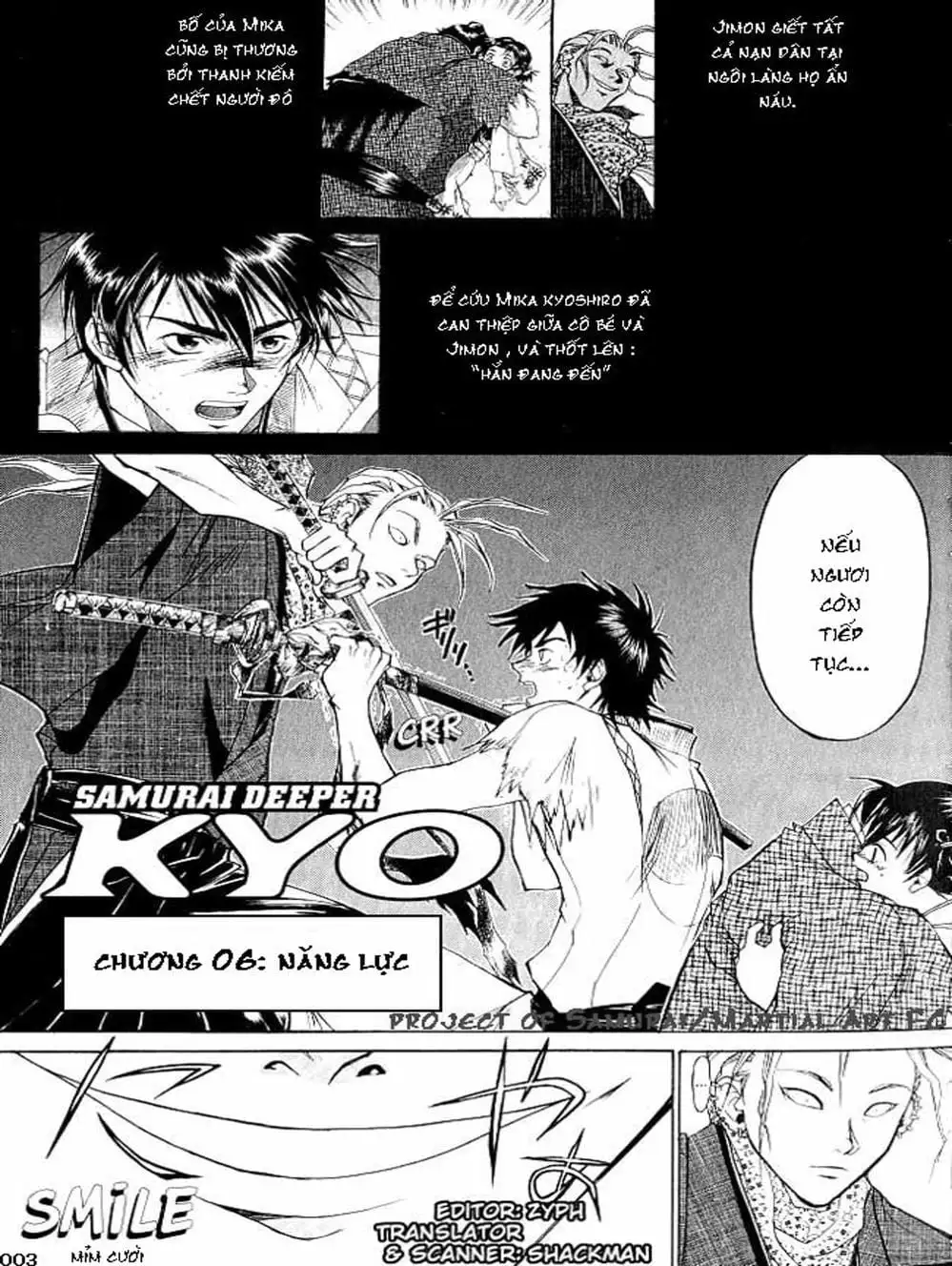 Truyện Tranh Mắt Quỷ Kyo - Samurai Deeper Kyo trang 3