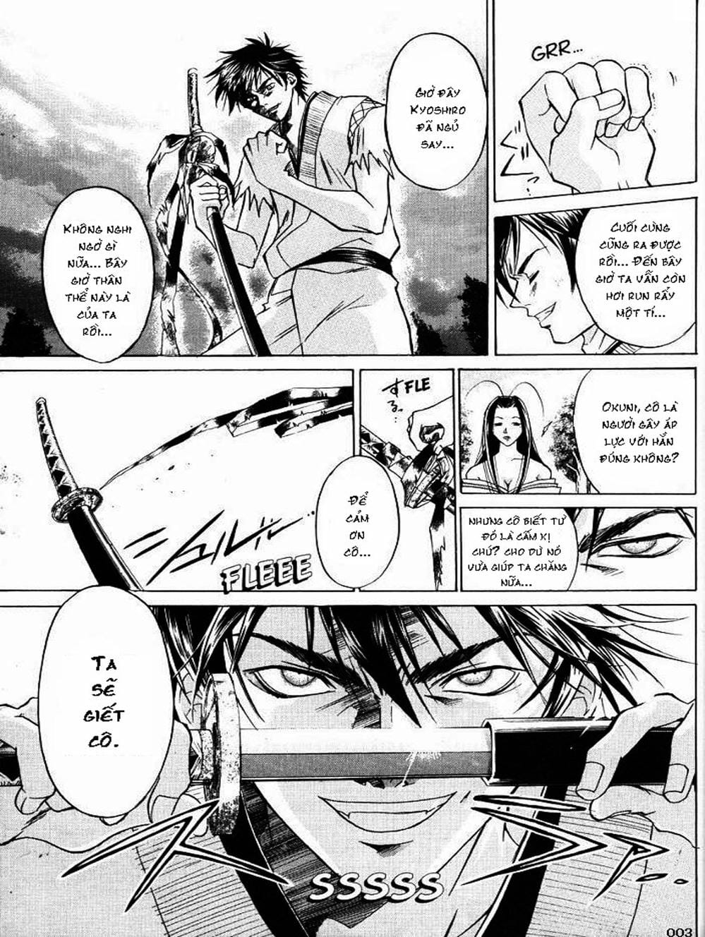 Truyện Tranh Mắt Quỷ Kyo - Samurai Deeper Kyo trang 3